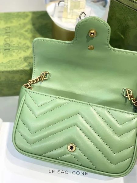 Gucci Marmont Women’s Handbag Avocado Color 22 cm product view 2