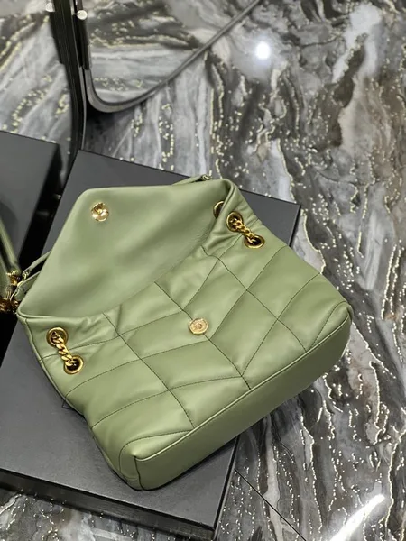 Saint Laurent loulou puffer toy quilted leather shoulder bag product view 6