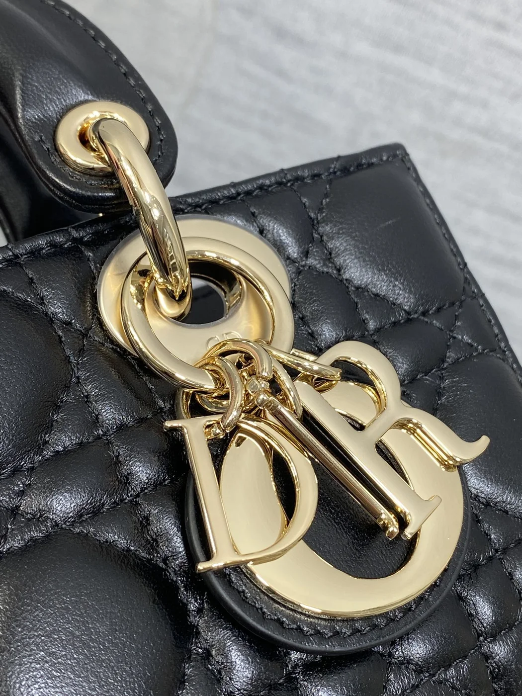 Dior 25S Micro Lady D-Joy 19 In Black Gold Hardware Bag product view 3