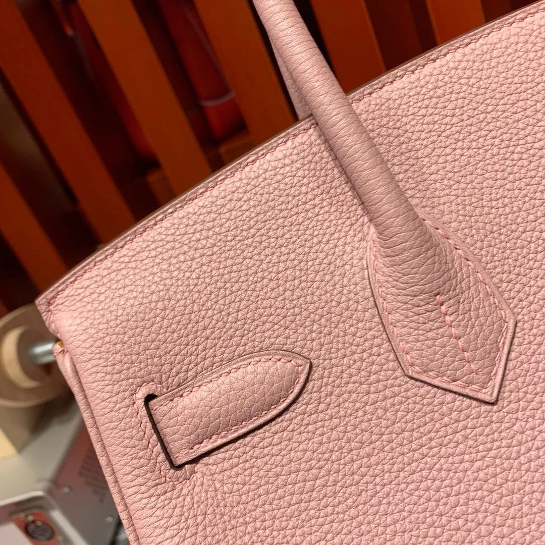 Hermès Birkin 30 cm Light Pink Togo Leather Gold Hardware Bag product view 7