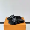 Louis Vuitton Men Black Fabric Strap Slide Sandals product view 3