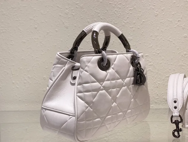 Dior Lady Branded Women’s Handbag Light Purple 24x18cm product view 3