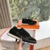 Hermès Women Black Suede Mesh Sneakers product view 5