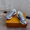 Louis Vuitton Women Silver Mesh And Leather Sneakers product view 1