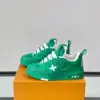 Louis Vuitton Men Green Mesh Sneakers product view 3