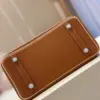 Hermès Birkin 30 Brown/Beige Customize Palladium Hardware Bag product view 6