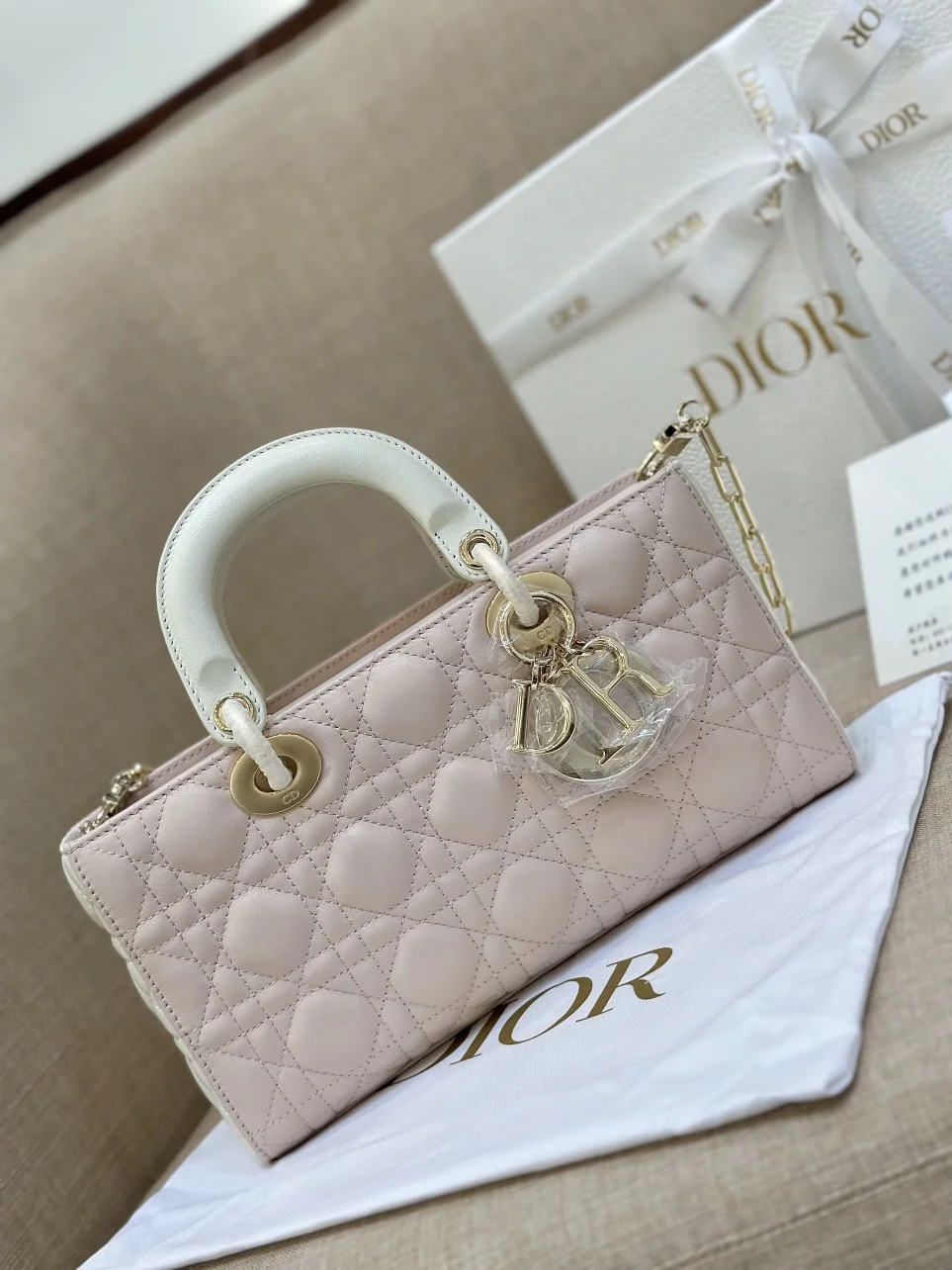 Dior D-Joy Women’s Handbag Pink Cowhide 26 cm product view 8