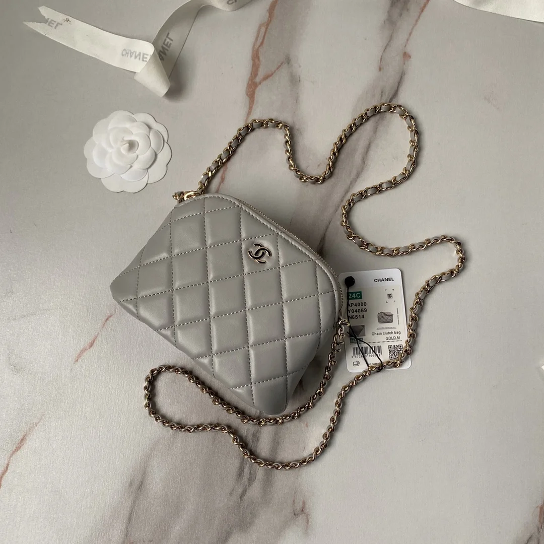 Chanel Black Leather Makeup Bags product view 5