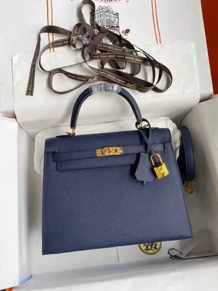 Hermès 25 Sellier Navy Epsom Bag product view 1