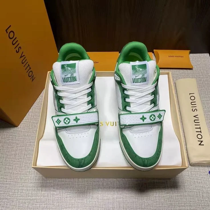 Louis Vuitton Trainer Green Sneakers product view 1