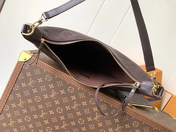 Louis Vuitton Loop Hobo 38 In Dark Brown Monogram Calfskin Embossed Logo Bag product view 7