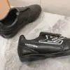 Louis Vuitton Women Black Leather Sneakers product view 2