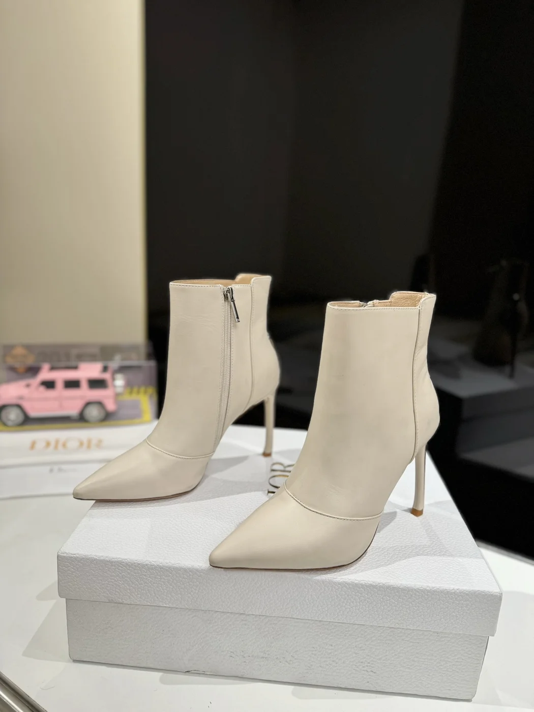 Dior white ankle boots product view 2