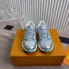Louis Vuitton Women Silver Mesh Metallic Sneakers product view 3