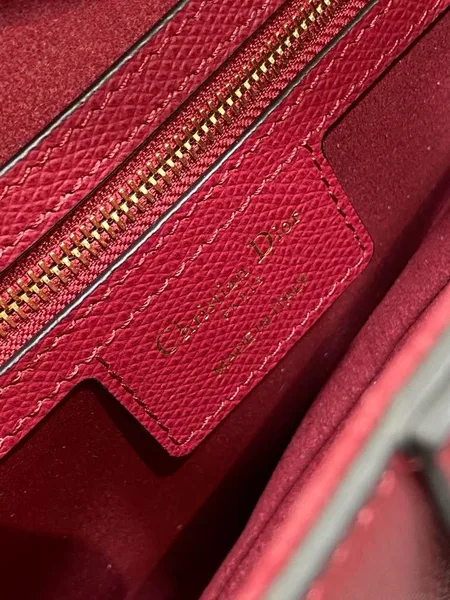 Dior Saddle Bag Red Gold Hardware product view 8