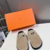 Hermès Women Beige Suede Mules product view 1