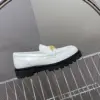 Louis Vuitton Women White Leather Loafers product view 6