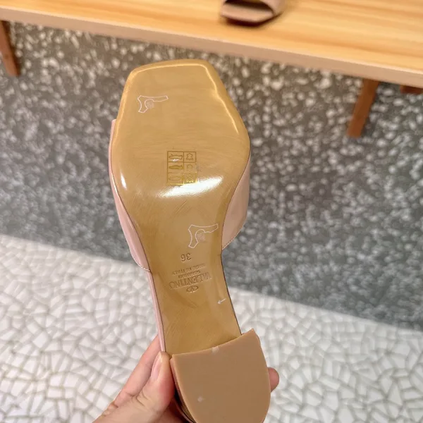 Valentino Women Nude Patent Leather Heels product view 4