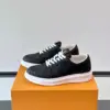 Louis Vuitton Men Black Leather Sneakers product view 3