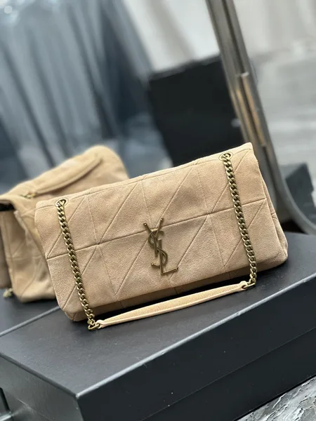 Saint Laurent Jamie Medium Shoulder Bag in Beige product view 2