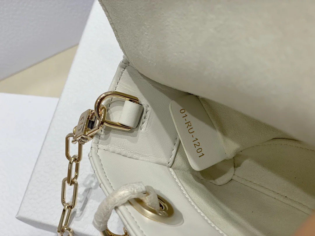 Dior D-Joy Mini Bag White Women’s Handbag 16.5x6x10cm product view 7