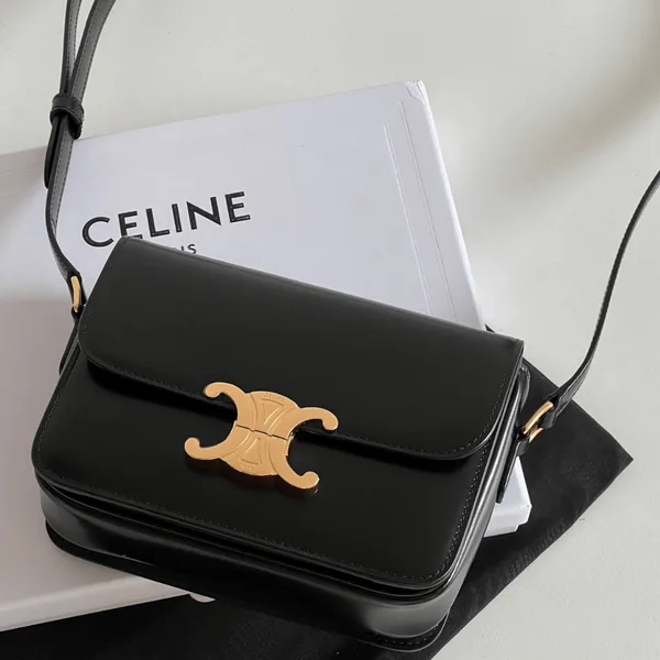 Celine Mini Bag Black Handbag Smooth Leather 19 cm product view 1