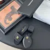 Chanel Women Black Quilted Fabric Slides product view 4