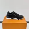 Louis Vuitton Men Black Leather Sneakers product view 6