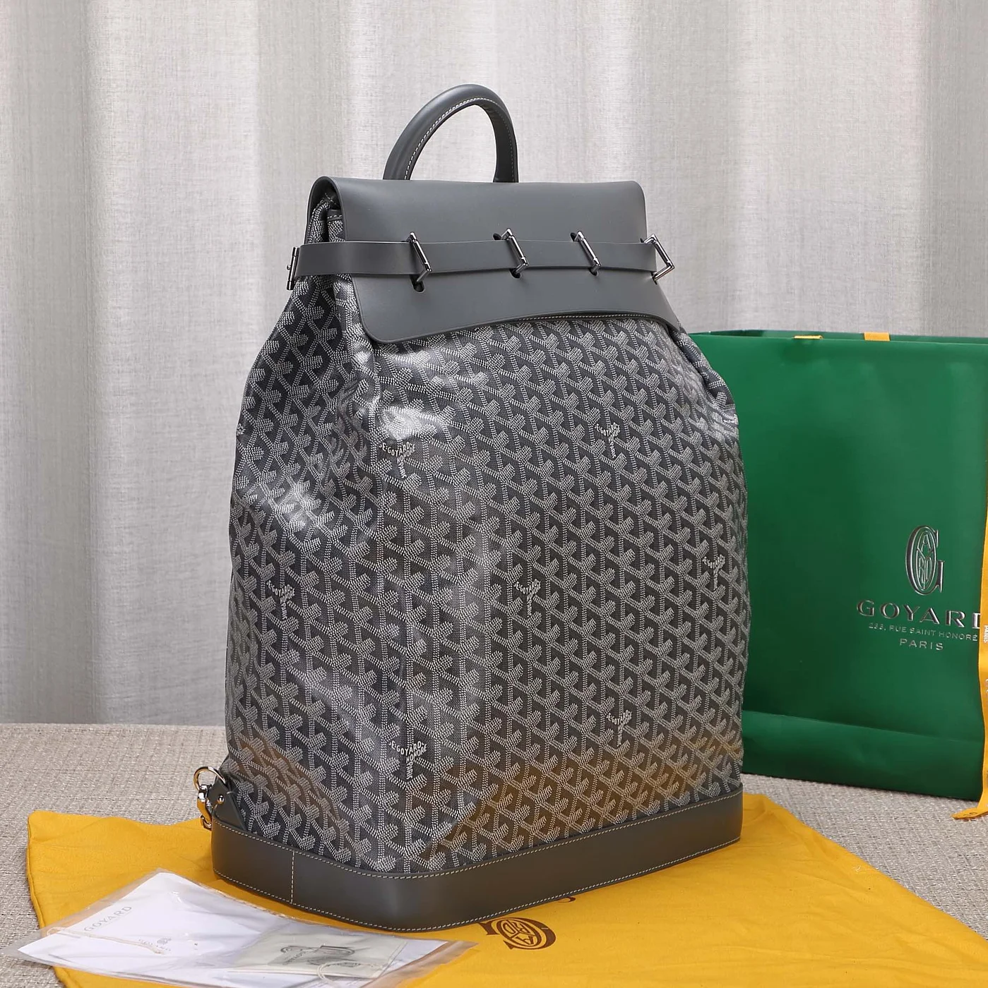 Goyard Steamer PM Grey Backpack product view 2