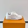 Louis Vuitton Men White Leather Sneakers product view 6