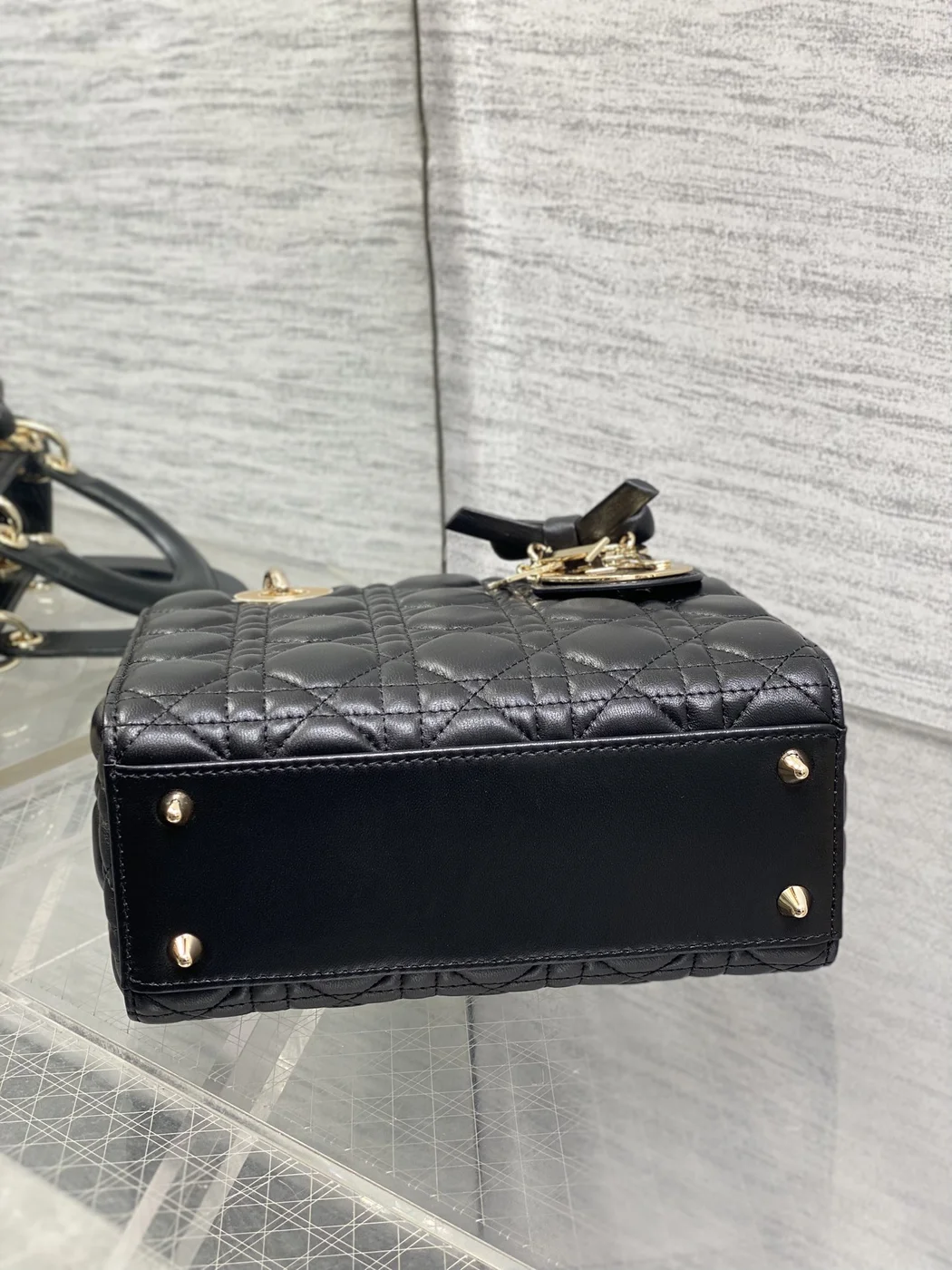 Dior Small Lady Dior My ABCDior Bag in black product view 3