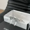 Chanel Women Beige Mesh And Leather Mules product view 4