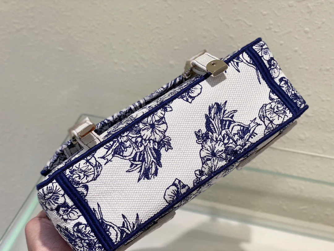 Dior Camp Women’s Premium Handbag Canvas Pattern 25x15x8cm product view 8