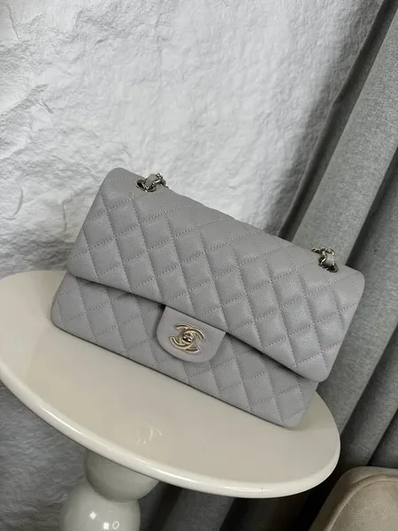Chanel Classic Flap 25 Medium Grey Bag product view 1