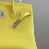 Hermès Birkin 30 Amber Yellow Palladium Hardware Bag product view 7