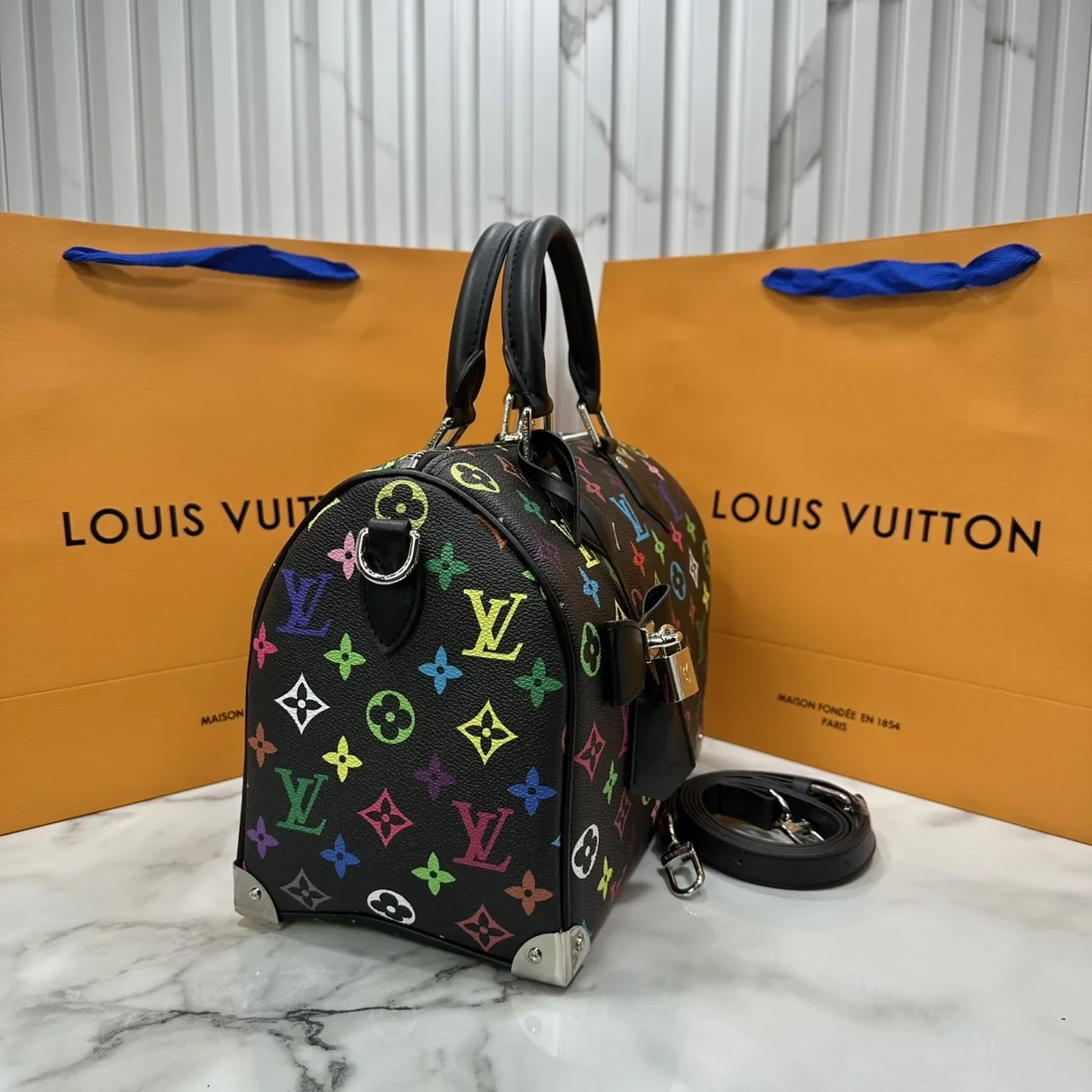Louis Vuitton x Murakami Speedy 30 Multicolor Monogram Bag product view 2