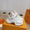 Louis Vuitton Women White Leather Multicolor Logo Sneakers product view 6