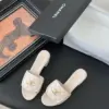 Chanel Women Ivory Quilted Leather Mules product view 5
