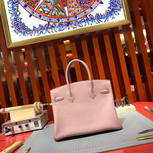 Hermès Birkin 30 cm Light Pink Togo Leather Gold Hardware Bag product view 3
