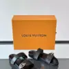Louis Vuitton Men Black Leather Slides product view 5