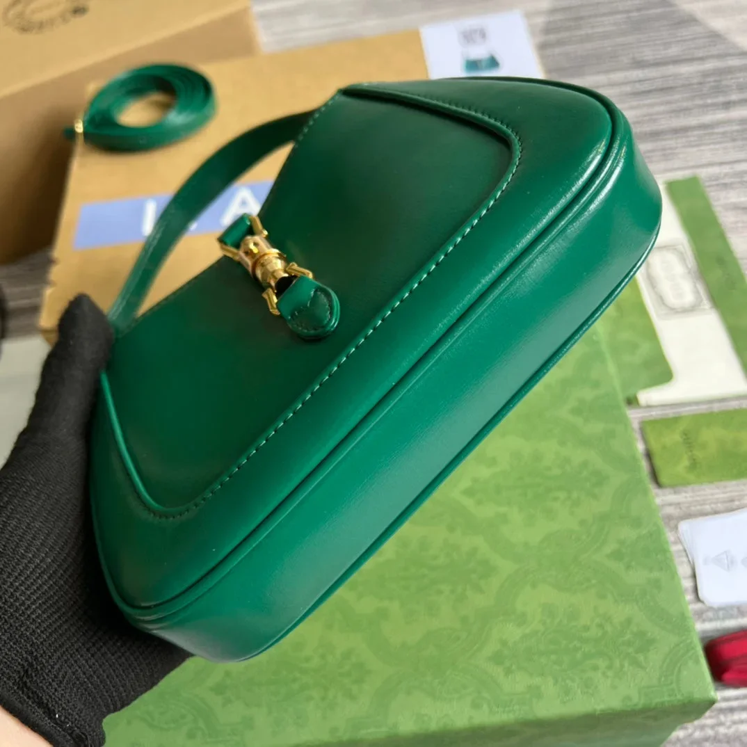 Gucci Jackie Mini 19 Shoulder Bag In Green Forest Calfskin product view 8