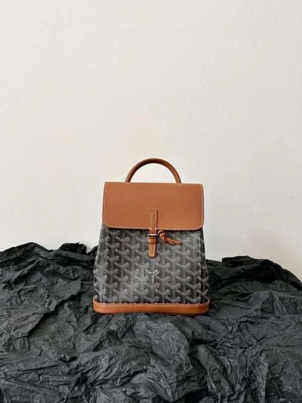 Goyard Mini Backpack Brown Monogram Pattern Size 23x19cm product view 7