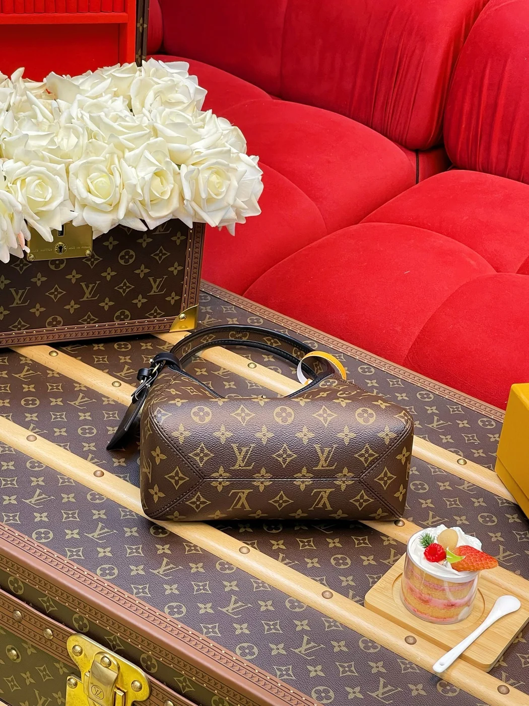 Louis Vuitton The Drop PM Handbag in Monogram Coated Canvas product view 5