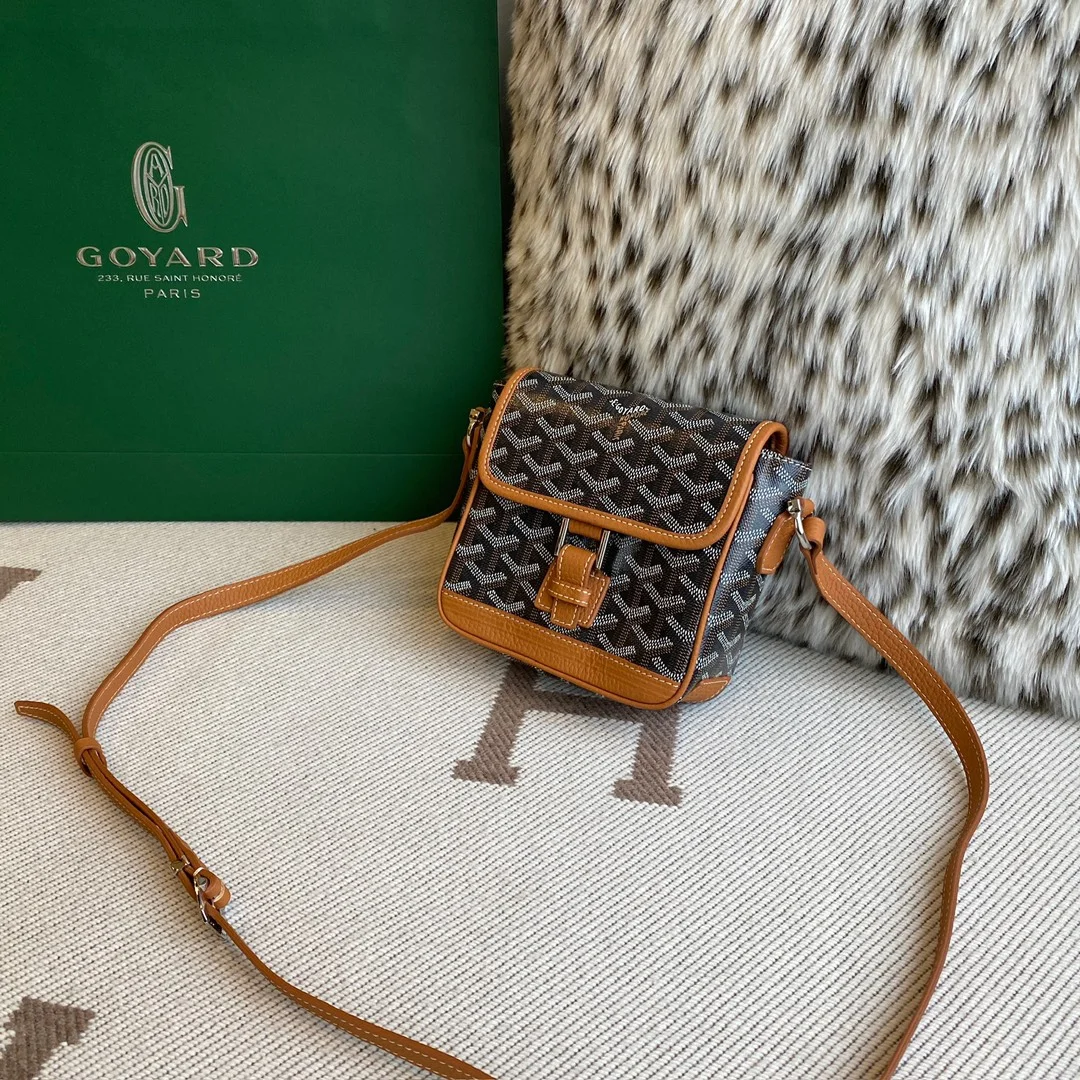 Goyard Black Coated Canvas Mini Cross-Body Bag product view 3
