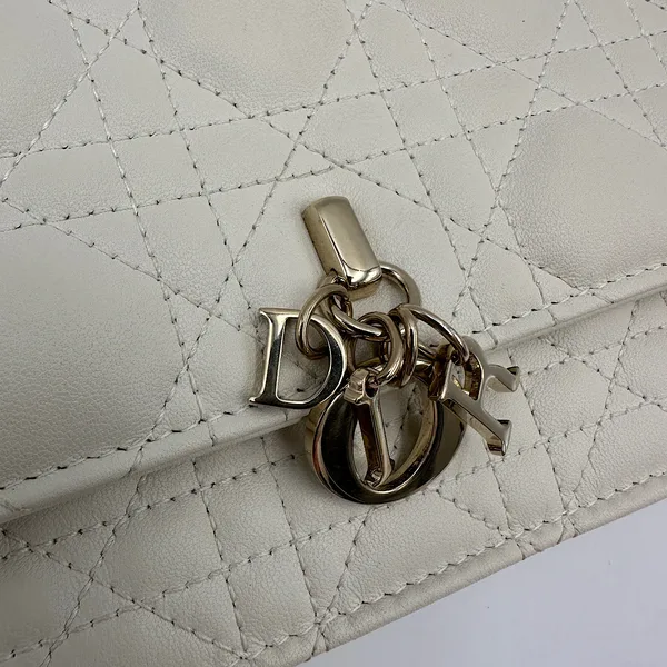 Dior My Dior Mini Bag in latte Cannage lambskin product view 4