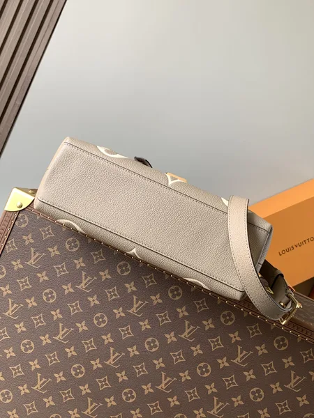 Louis Vuitton Madeleine 30 In Beige Monogram Calfskin Embossed Logo Bag product view 6