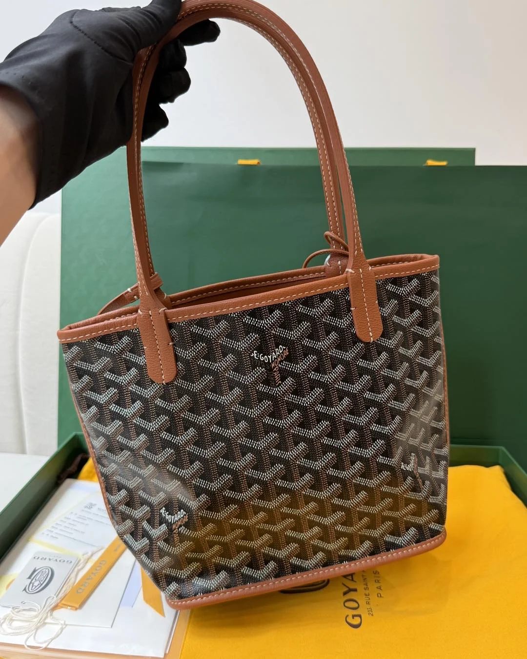Goyard Mini Anjou Brown Bag product view 4