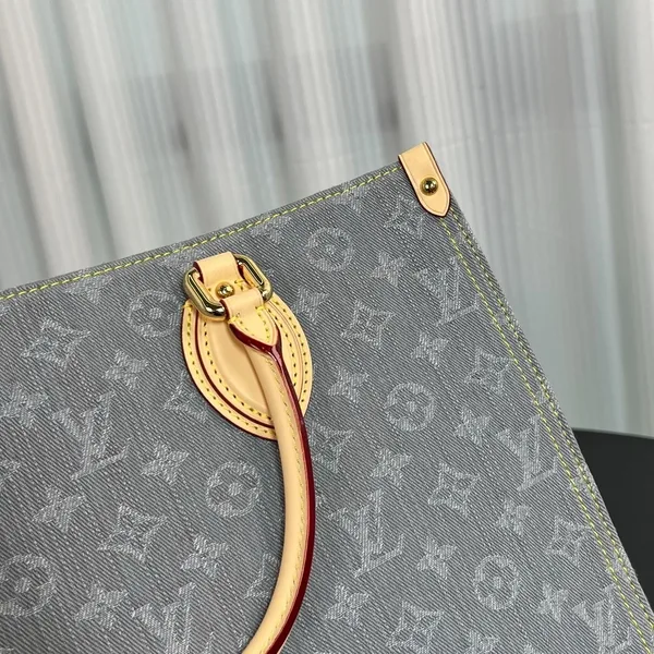 Louis Vuitton OnTheGo MM Monogram Denim canvas Bag product view 5