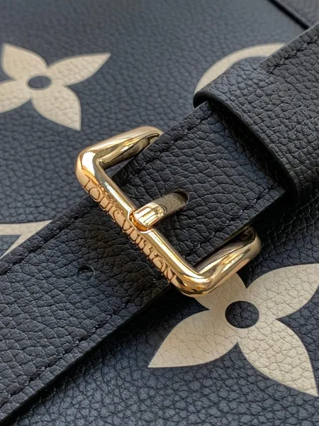 Louis Vuitton Madeleine 30 In Black Mix White Monogram Calfskin Embossed Logo Bag product view 4