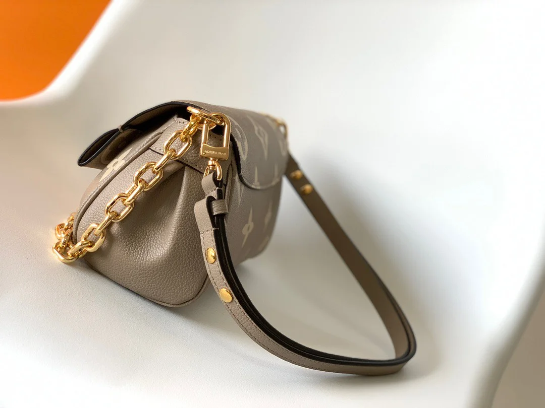 Louis Vuitton Favorite Brown Handbags Lock Gold 24x14cm product view 2